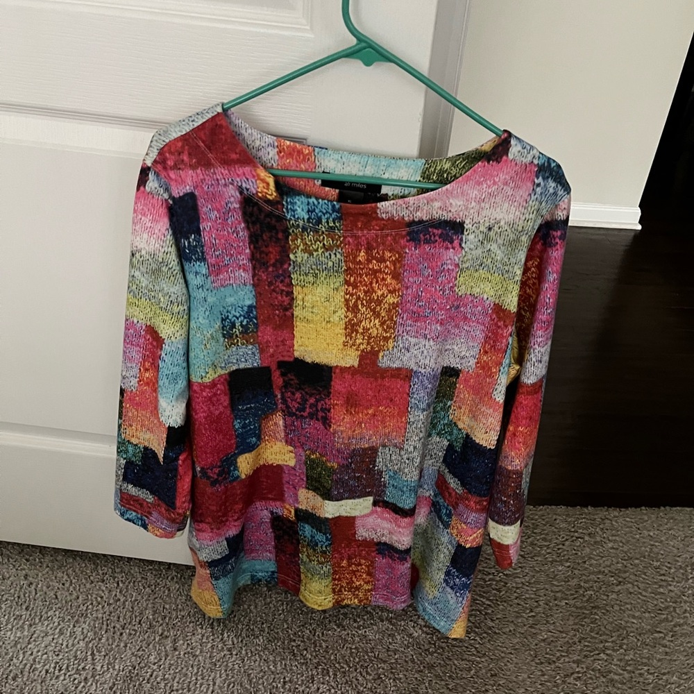 Ali Miles XL Colorblock Top